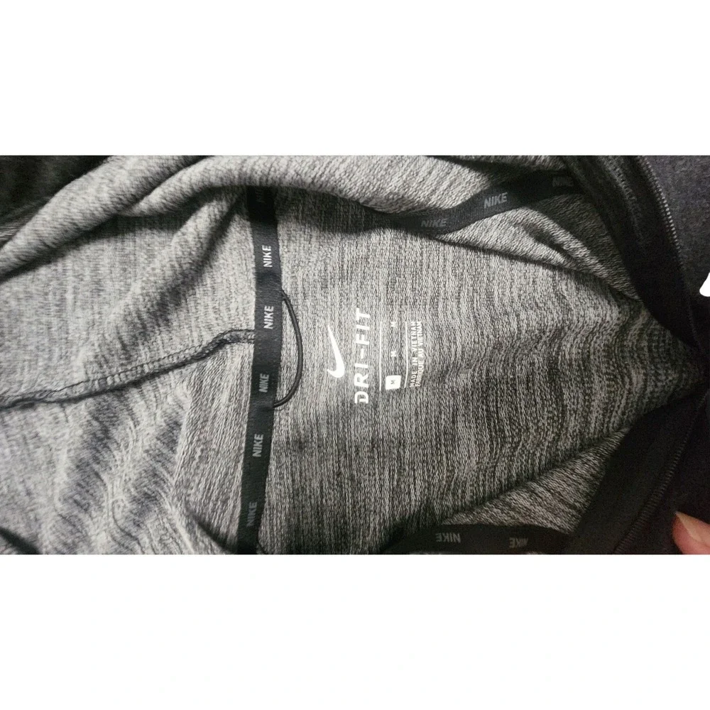 Nike Dri-FIT Full Zip‎ Hoodie Women's Gray Athletic Jacket Gym Activewear
